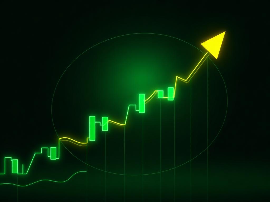 Stock market candlestick chart